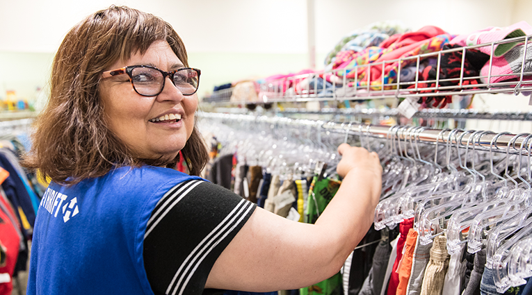 HopeTHRIFT Employee Working