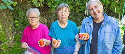 PANEL-senior-services Seniors with tomatoes