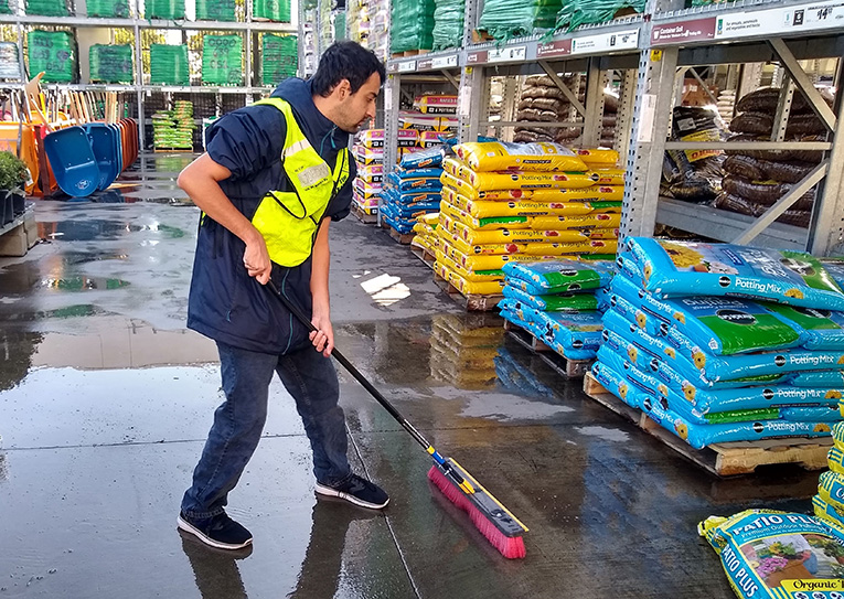 Jordan K. at work